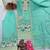 Sky Blue Embroidery And sequin Work Silk Blend Salwar Suit