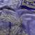 Lavender Color Sequance and Zari Embroidery Work Satin Saree