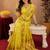 Parrot soft silk blend banarasi jacuard work pethani saree with unstitched blouse piece