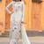 White Embroidery And sequin Work Silk Blend Salwar Suit