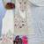 White Embroidery And sequin Work Silk Blend Salwar Suit