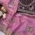 Pink Color Sequance and Zari Embroidery Work Satin Saree