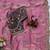 Pink Color Sequance and Zari Embroidery Work Satin Saree