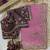 Pink Color Sequance and Zari Embroidery Work Satin Saree