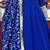 Blue Colour Georgette Fabric Fully Flair Stitched 3 Piece Long Stitched Gown