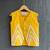 Yellow embroidered cotton slub co ord set