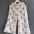Off white grey printed cotton slub co ord set
