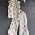 Off white grey printed cotton slub co ord set