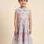 Multicolor printed cotton slub dress