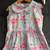 Multicolor printed cotton slub dress