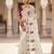 White Color sequences and  embroidery work  Georgette  Saree