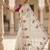White Color sequences and  embroidery work  Georgette  Saree