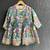 Purple printed cotton silk kurti set