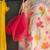 Pink off white printed mul chanderi co ord set