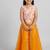 Pink orange printed cotton silk co ord set