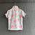 Blue pink printed cotton slub co ord set