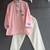 Pink printed cotton silk kurta set