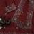 Burgundy Color Beautiful Sequence & Zari embroidery work Silk Blend Saree