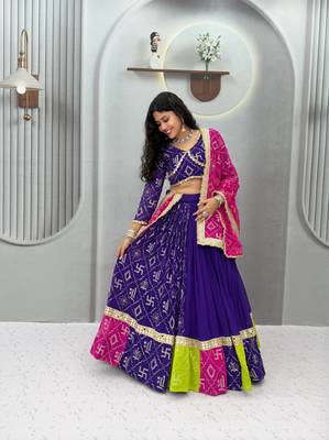 Navratri Special Gamathi Work Lehenga choli 4