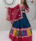 Navratri Special Gamathi Work Lehenga choli