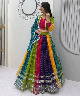 Navratri Special Gamathi Work Lehenga choli 1
