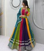 Navratri Special Gamathi Work Lehenga choli