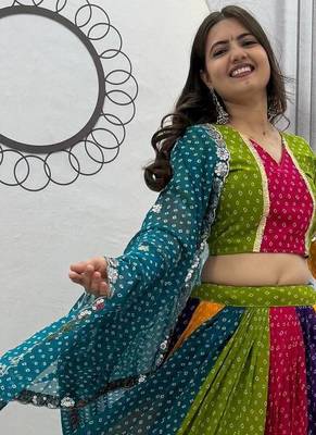 Navratri Special Gamathi Work Lehenga choli 2