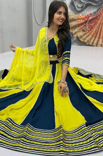 Navratri Special Gamathi Work Lehenga choli