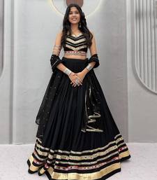 Navratri Special Gamathi Work Lehenga choli