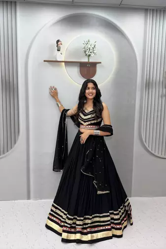Navratri Special Gamathi Work Lehenga choli