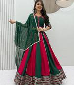 Navratri Special Gamathi Work Lehenga choli