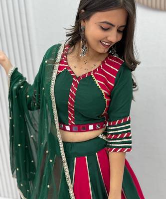 Navratri Special Gamathi Work Lehenga choli 2