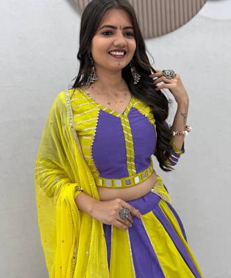 Navratri Special Gamathi Work Lehenga choli 2