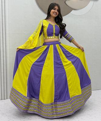 Navratri Special Gamathi Work Lehenga choli 3