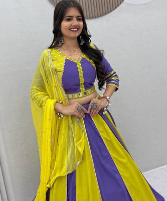 Navratri Special Gamathi Work Lehenga choli 4