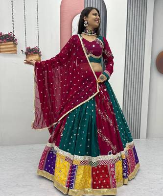 Navratri Special Gamathi Work Lehenga choli 2