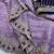 Lavender Color Sequance and Zari Embroidery Work Satin Saree