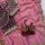 Pink Color Sequance and Zari Embroidery Work Satin Saree