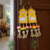 handmade cow design lotus mdf door hanging traditional festive decoration pack of 2
