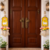 handmade cow design lotus mdf door hanging traditional festive decoration pack of 2