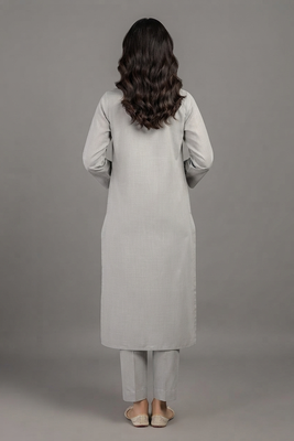 Grey embroidered kurta set 2