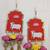 handmade cow mdf door hanging with artificial flowers traditional festive decoration pack of 2