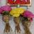 handmade cow mdf door hanging with artificial flowers traditional festive decoration pack of 2
