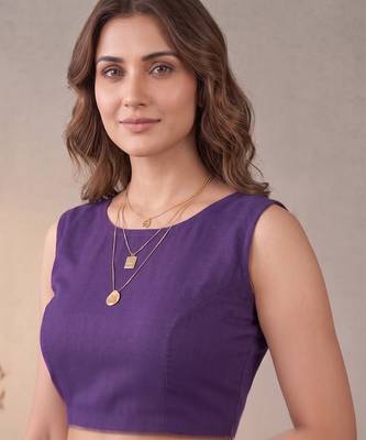 purple chanderi bandhani digital print bollywood saree 5