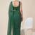 green chanderi dot digital print bollywood saree
