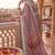 turquoise blue chanderi kalamkari printed ready to wear saree