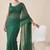 green chanderi dot digital print bollywood saree