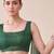 green chanderi dot digital print bollywood saree