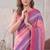 baby pink chanderi geometric digital print bollywood saree