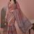 Cinemon linen block print bollywood digital print saree